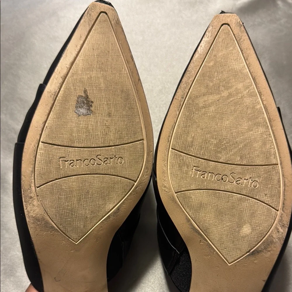 Franco Sarto Black Leather Mules - Picture 6 of 8